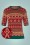 Banned Retro 50s Holly Jumper in Red and Green