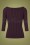 Banned 30654 Belle Bow Pointelle Top AUbergine 20190626 008W