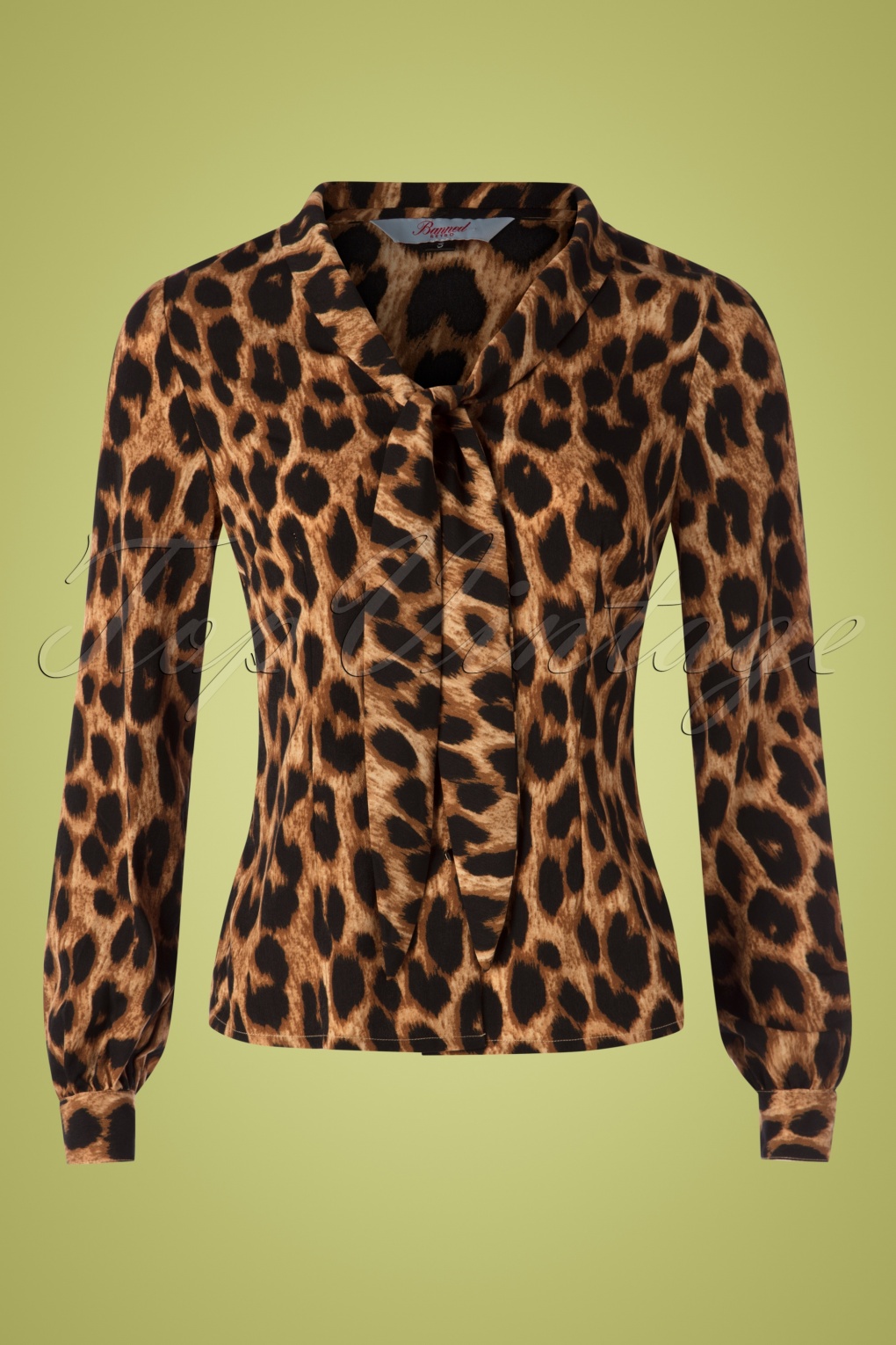 silkfred leopard blouse