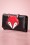 Banned Retro - Foxy Wallet Années 60 en Noir 2