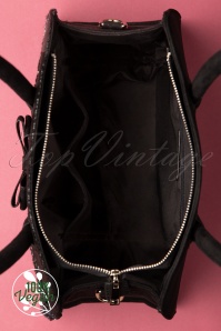 Ruby Shoo - 60s Kobe Tweed Handbag in Black  3