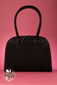 Ruby Shoo - 60s Kobe Tweed Handbag in Black  4