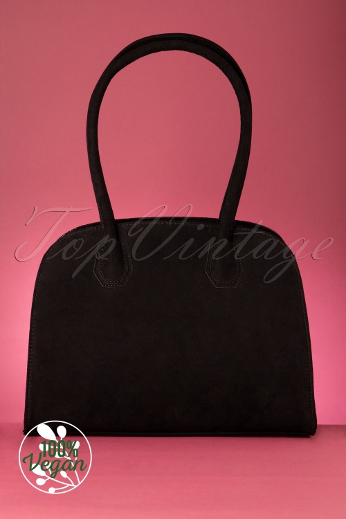 Ruby Shoo - Kobe Tweed Handbag Années 60 en Noir 4