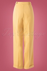 Banned Retro - 40s Party On Classy Trousers in Mustard 2
