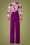 Paper Dolls - 60s Rosabella Floral Jumpsuit in Purple 5