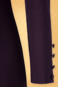 Vintage Diva  - The Richi Pencil Dress in Aubergine 6