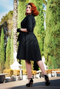 Vintage Diva  - Limited Edition ~ The Angie Swing Dress in Black 3