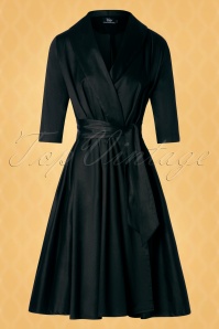 Vintage Diva  - Limited Edition ~ The Angie Swing Dress in Black 5