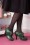 Lola Ramona ♥ Topvintage - Angie Make It Happen Shoe Booties Années 50 en Vert Foncé