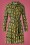 Banned Retro - 60s Ragtime Leaf Shirt Dress in Green 2