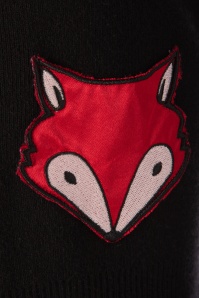 Banned Retro - Foxy Fox Pocket vest in zwart 3
