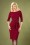 Vintage Chic 31166 Pencil Dress in Wine Red 20190725 040MW