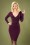 Vintage Chic for Topvintage - 50s Serena Slinky Pencil Dress in Aubergine 2