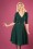 50s Leilani Swing Dress in Dark Green