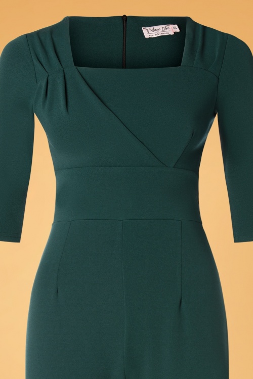 Vintage Chic for Topvintage - 50s Valery Jumpsuit in Dark Green 2