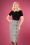 50s Carol Tweed Pencil Skirt in Grey Melange