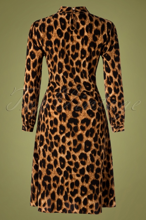 Banned Retro - A-Linien-Kleid im Leopardenmuster 4