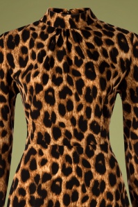 Banned Retro - A-Linien-Kleid im Leopardenmuster 3