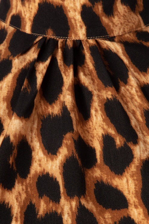 Banned Retro - A-Linien-Kleid im Leopardenmuster 5