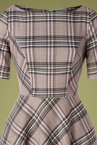 Banned Retro - 40s Check About Swing Dress in Multi 3