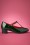 Lulu Hun - 60s Chrissie Patent T-Strap Pumps in Forest Green