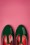Lulu Hun - 60s Chrissie Patent T-Strap Pumps in Forest Green 2