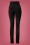 Miss Candyfloss - Nicola stretchbroek met hoge taille in zwart 3