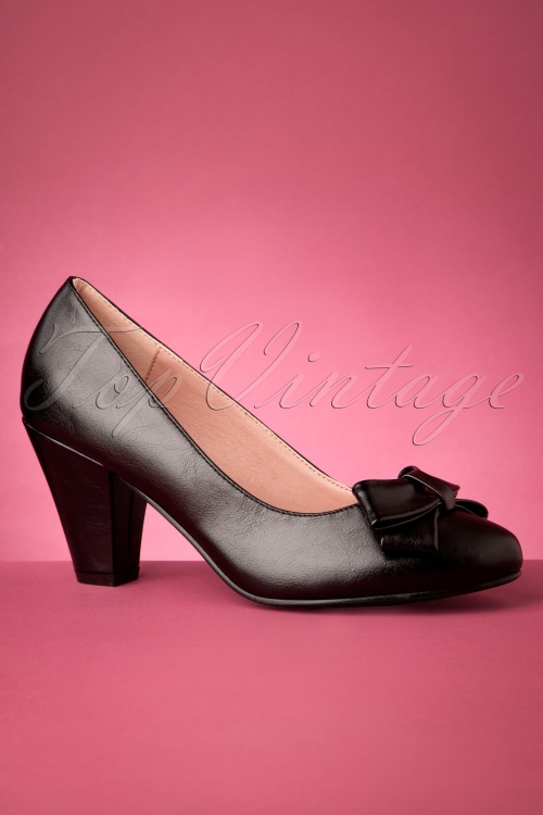 Lulu Hun - Tracey High Heels Années 50 en Noir