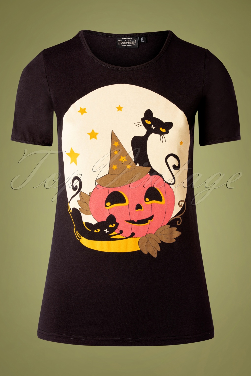 Retro Halloween Themed Clothing Skulls, Bats, Spiders, Cats