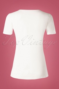 Vixen - 50s Wanted T-Shirt in White 3