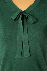 Vixen - 40s Elaine Bow Sweater in Green 3