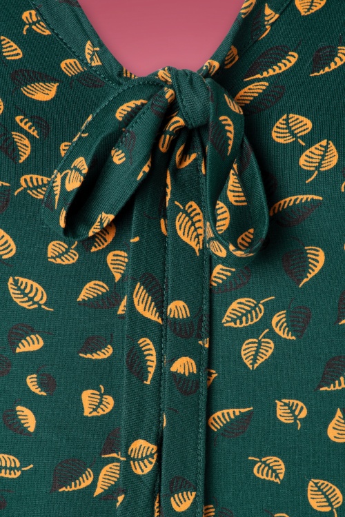 King Louie - Picallyly strikblouse in Dragonfly groen 3