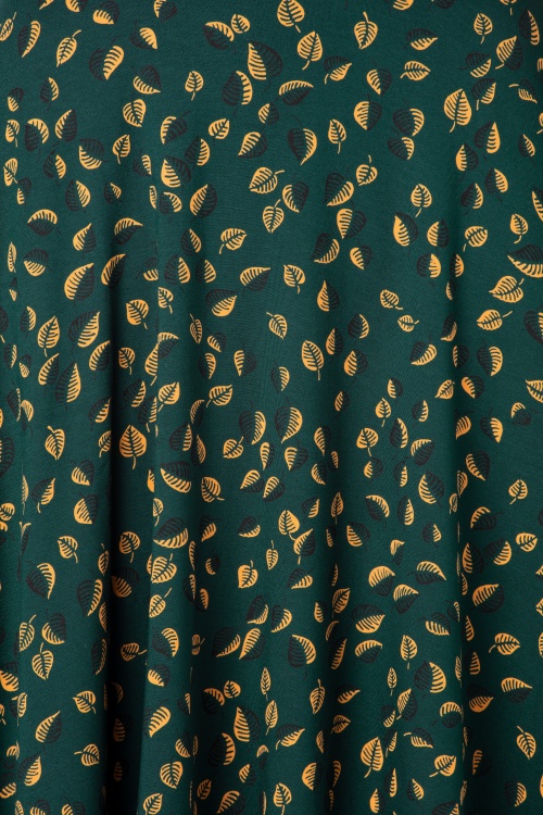 King Louie - 60s Picallily Circle Skirt in Dragonfly Green 4