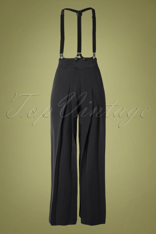Vixen - 40s Ladies Trousers in Grey 2