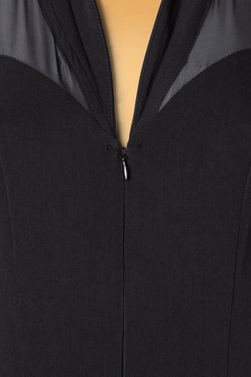 Vixen - Gia Cape-jumpsuit in zwart 7