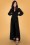 Vixen - 50s Gia Cape Jumpsuit in Black