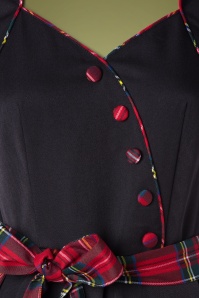 Vixen - Vanessa jumpsuit met wijde pijpen in zwart 4