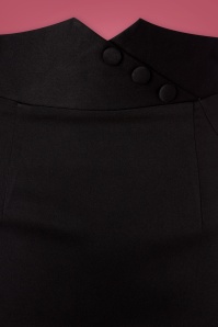 Vixen - 50s VV X Acid Doll Blithe Pencil Skirt in Black 4