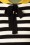 Vixen - Sofie Striped Flare Knit Dress Années 60 en Noir 4