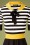Vixen - 60s Sofie Striped Flare Knit Dress in Black 3