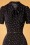 Vixen - 50s Frances Heart Polka Dot Tea Dress in Black 3