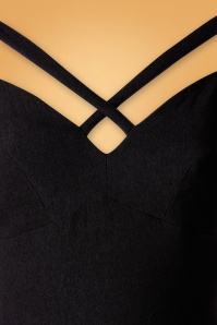 Vixen - 50s Serena Cross Swing Dress in Black 4