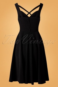 Vixen - 50s Serena Cross Swing Dress in Black 5