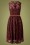 Vixen - 50s Sophia Autumn Overlay Dress in Burgundy 5