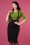 Vixen - 50s Ellen Suspender Pencil Skirt in Black