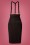 Vixen - 50s Ellen Suspender Pencil Skirt in Black 2