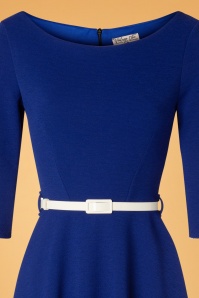 Vintage Chic for Topvintage - Arabella Swing Dress Années 50 en Bleu Roi 3