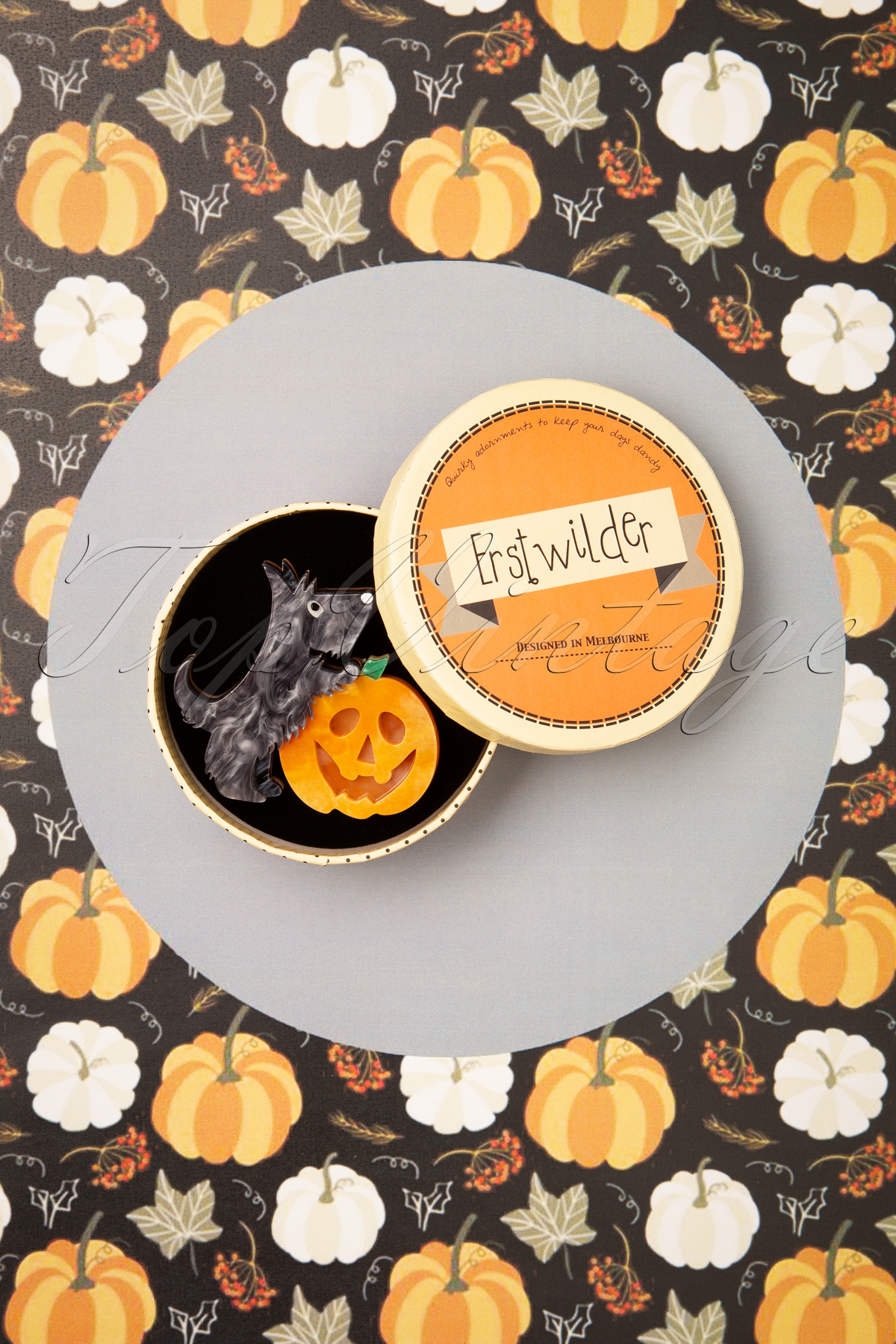 Erstwilder - Exclusief bij TopVintage ~ Patch The Pumpkin Pup Broche 2