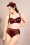 What Katie Did - 50s Obsession High Waist Knickers in Wine