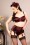 What Katie Did - 50s Obsession Suspender Belt in Wine